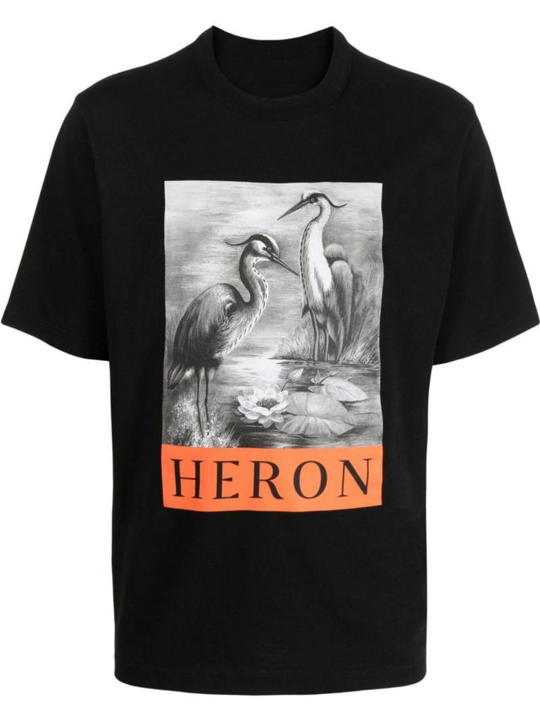 Black Graphic Logo Print T-shirt