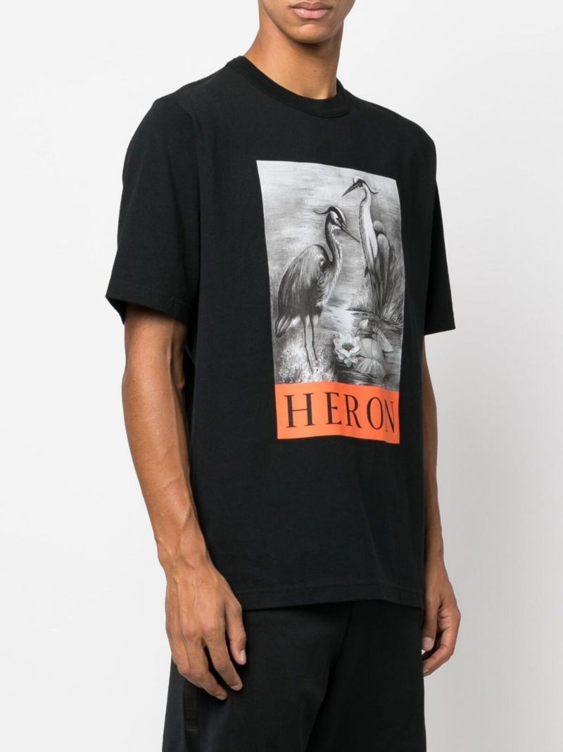 Black Graphic Logo Print T-shirt