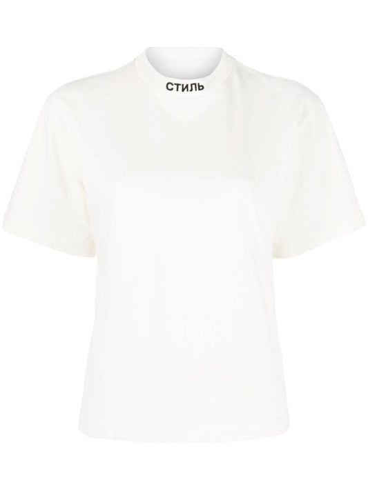 White Ã_x0090_Â¡Ã_x0090_Â¢Ã_x0090_Ë_x009c_Ã_x0090_â_x0080_ºÃ_x0090_Â¬ Logo Cotton T-shirt
