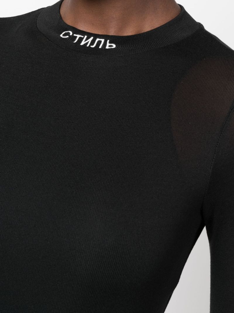 Black Ctnmb Long-sleeved Bodysuit