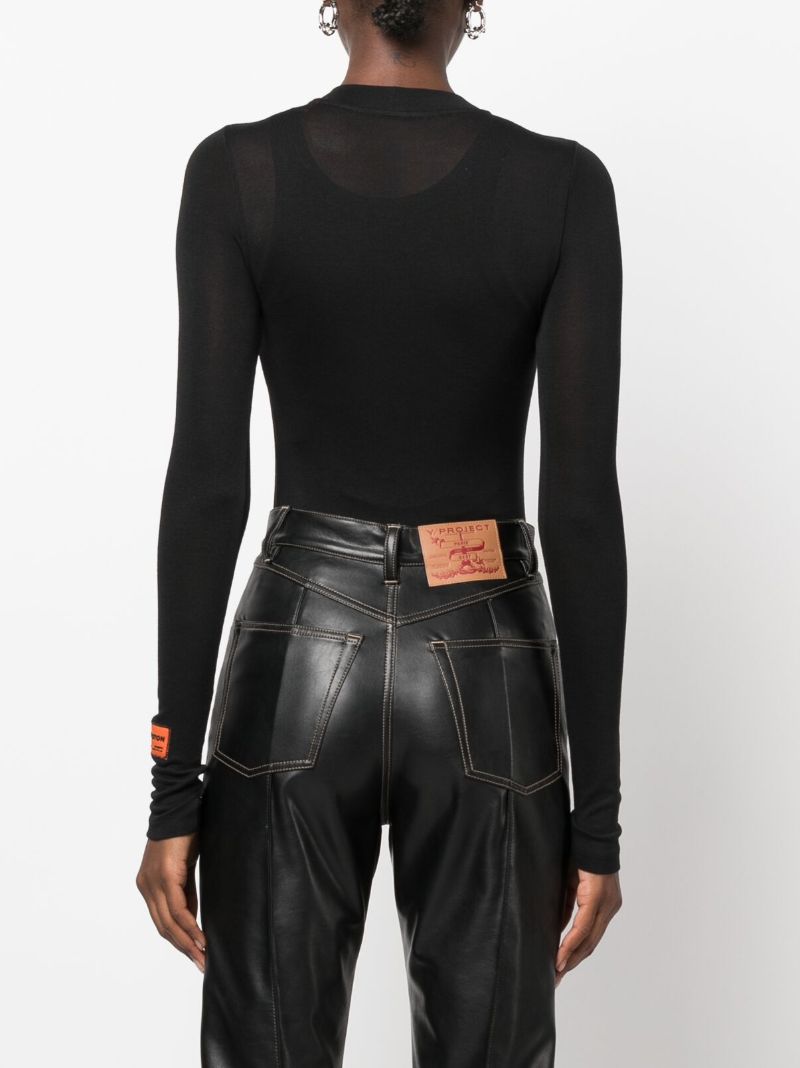 Black Ctnmb Long-sleeved Bodysuit