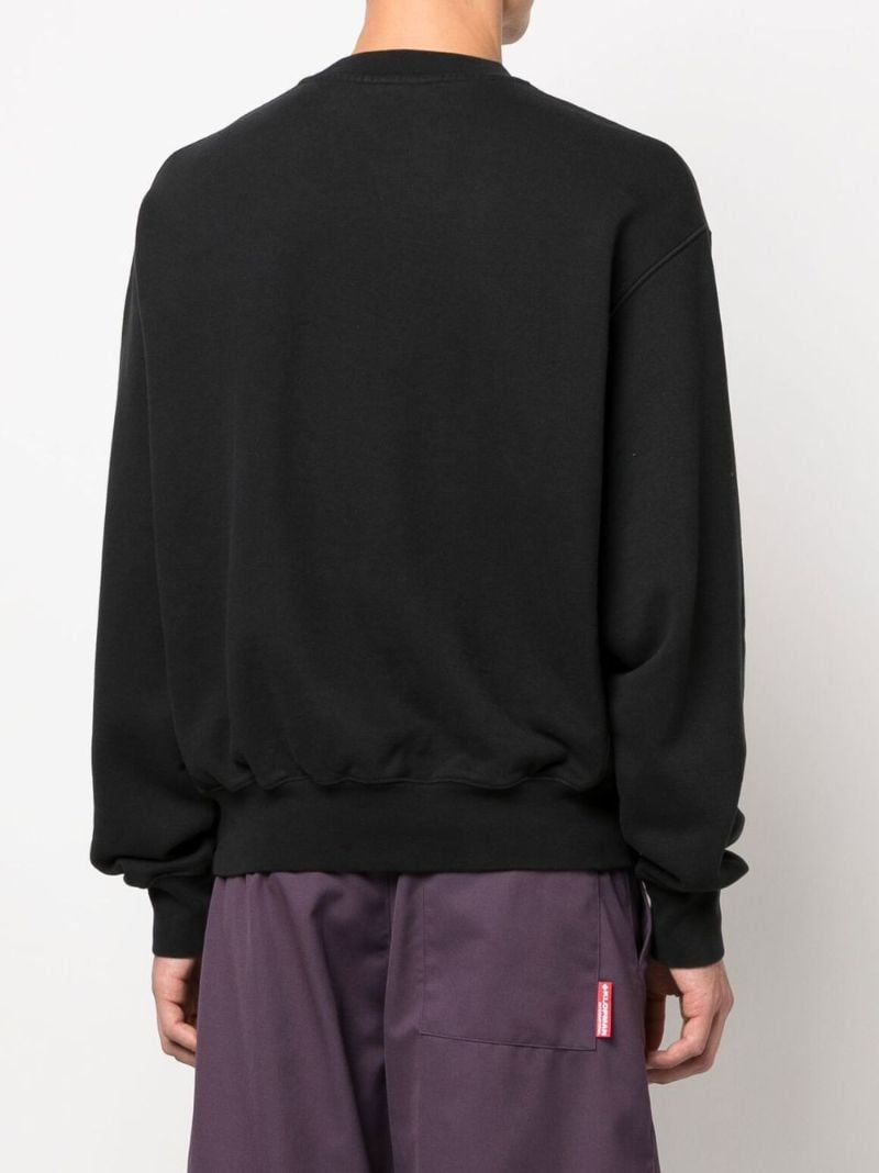 Navy Halftone Heron Organic Cotton Sweatshirt