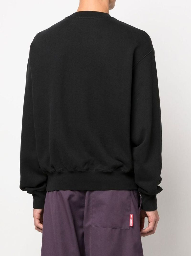 Navy Halftone Heron Organic Cotton Sweatshirt