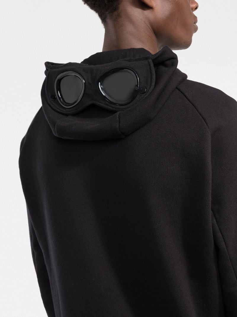 Black Zip-up Cotton Hoodie