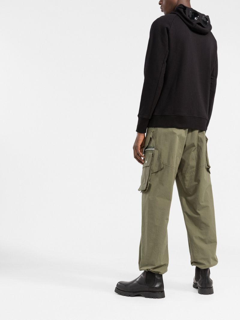 Black Zip-up Cotton Hoodie