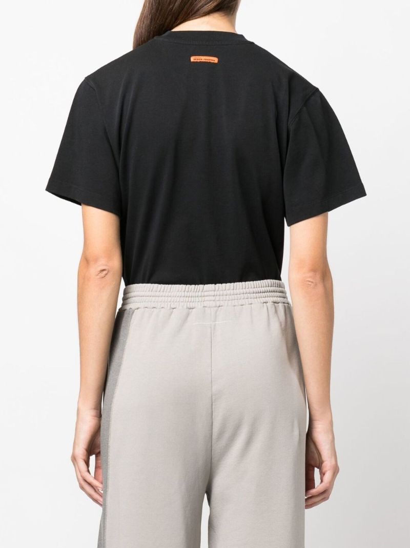 Black Logo Cotton T-shirt