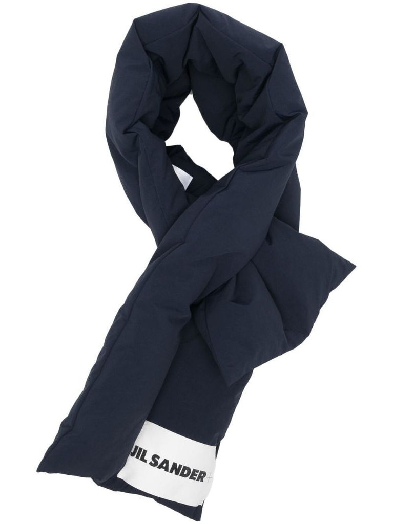 Blue Logo Patch Scarf