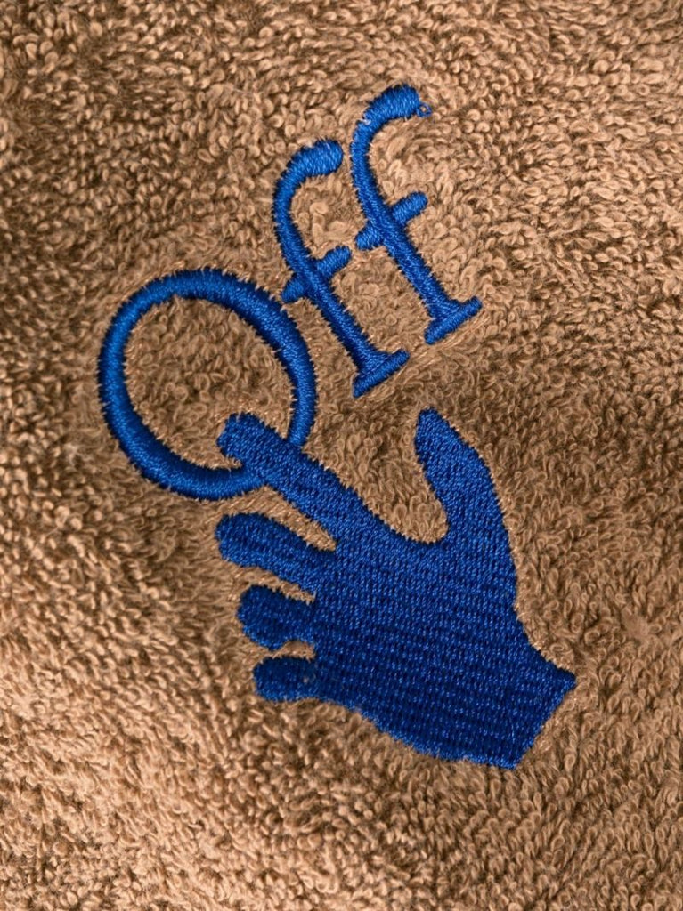 Brown Hands Off Cotton Dressing Gown