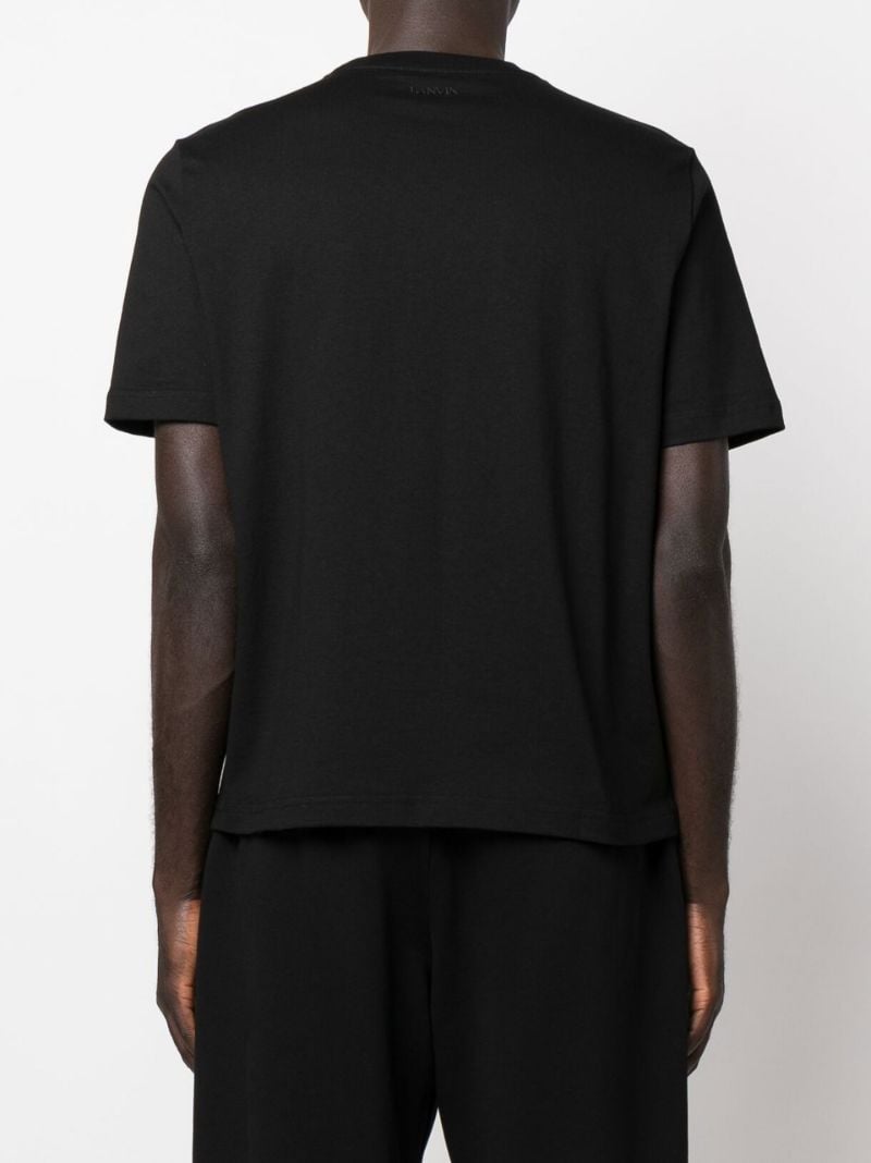 Black Logo Cotton T-shirt