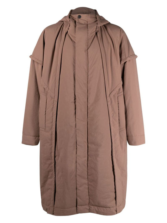 Brown Frame Hooded Parka Coat