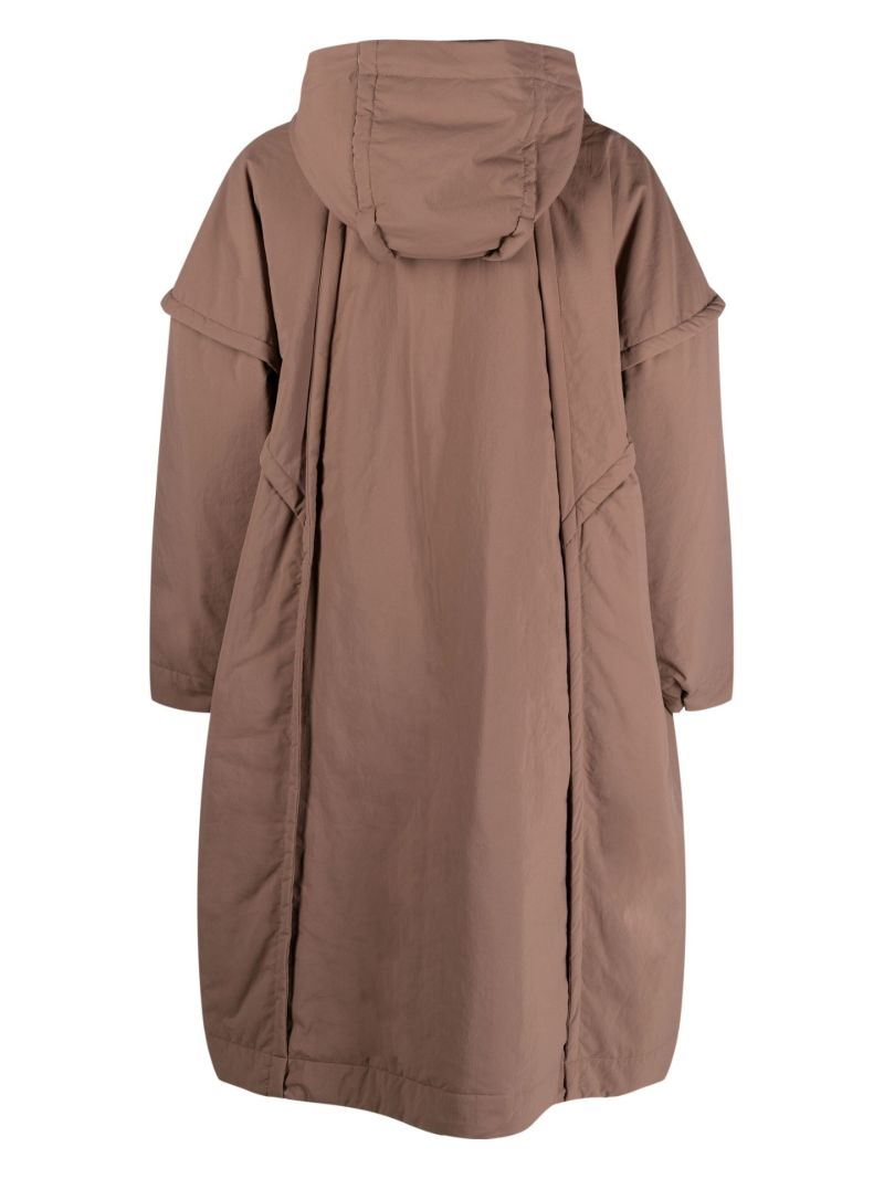 Brown Frame Hooded Parka Coat