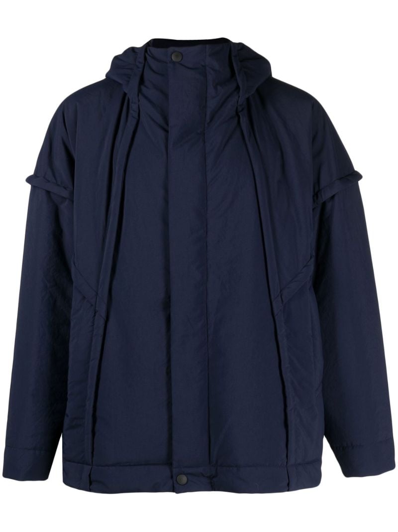 Blue Frame Hooded Jacket