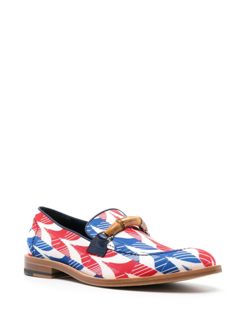 Red Envelope Leather Loafers