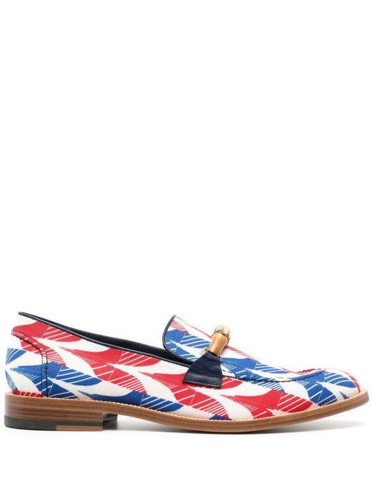 Red Envelope Leather Loafers