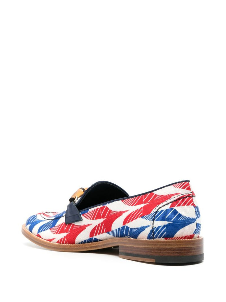Red Envelope Leather Loafers