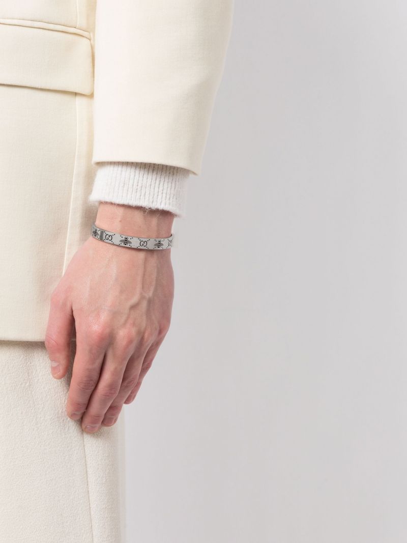 Sterling Silver Gg Supreme Cuff Bracelet