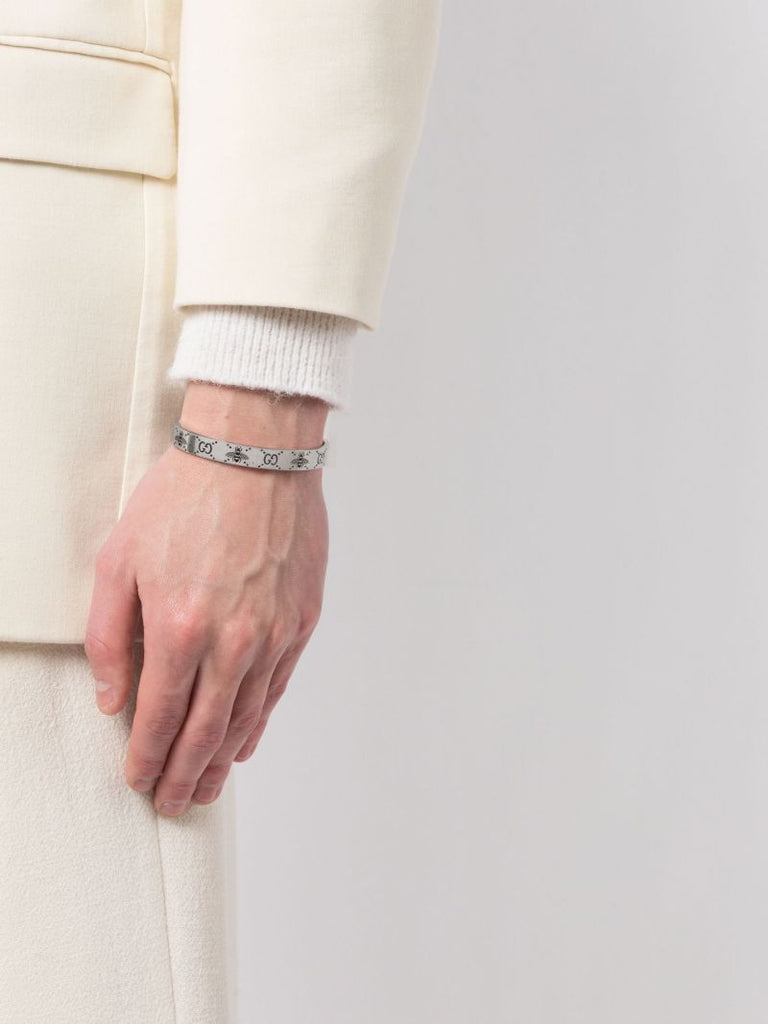 Sterling Silver Gg Supreme Cuff Bracelet
