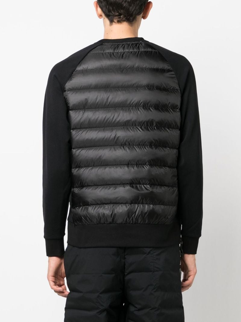 Black Padded Sweatshirt