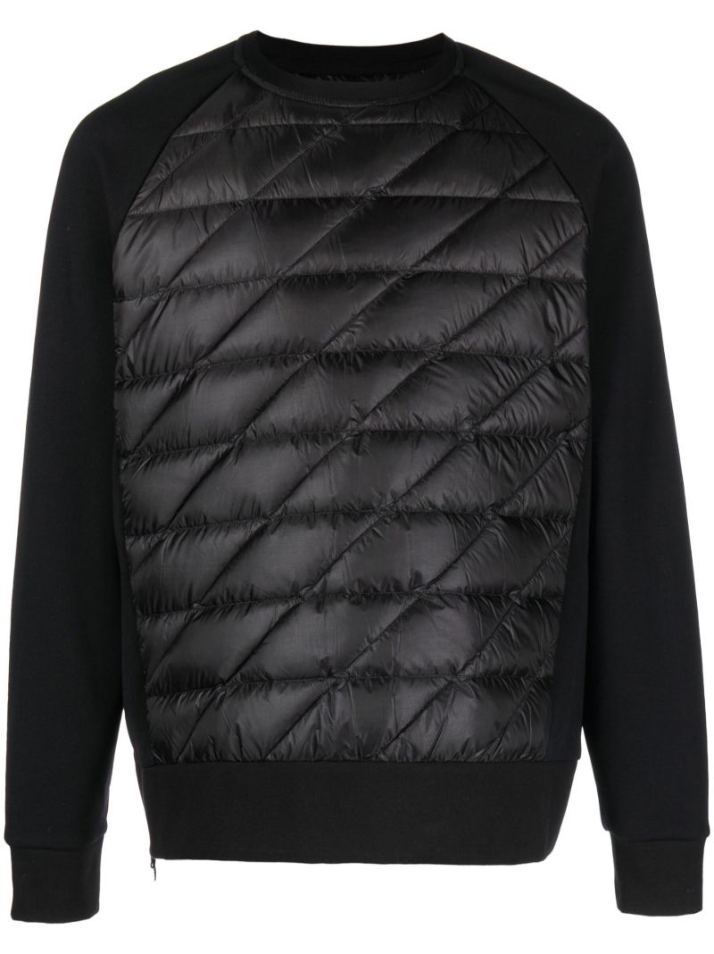 Black Padded Sweatshirt