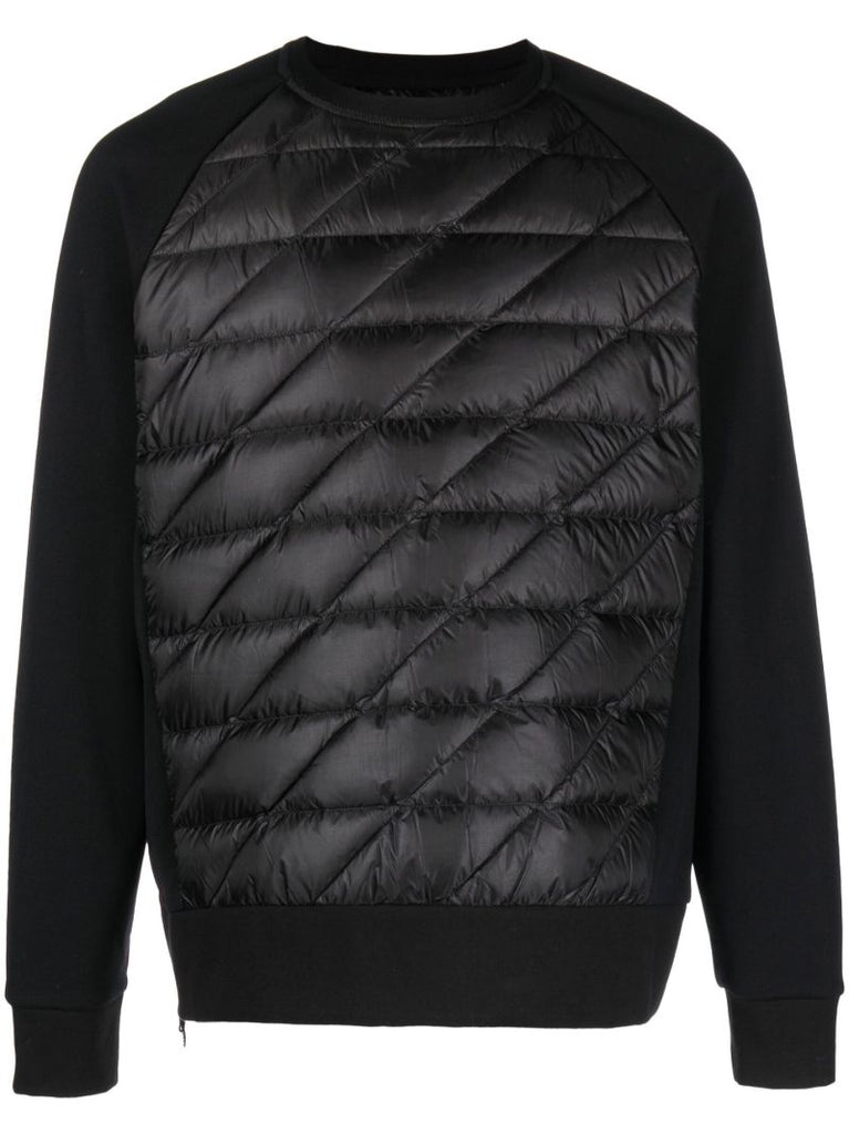 Black Padded Sweatshirt