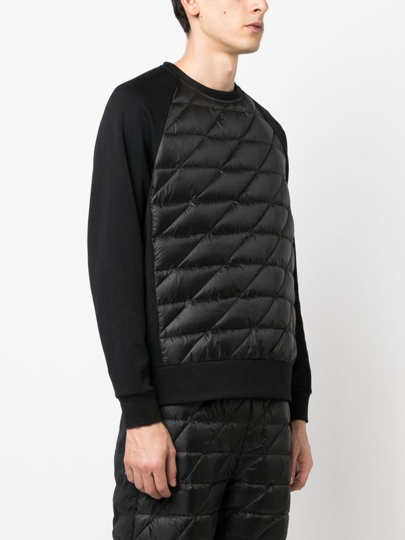 Black Padded Sweatshirt