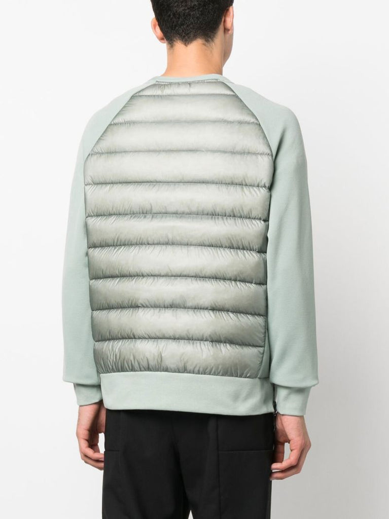Green Padded Down Sweatshirt