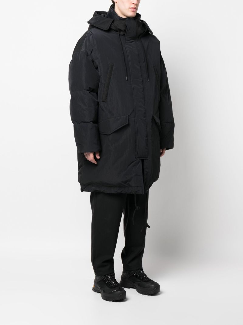 Black Long Padded Coat