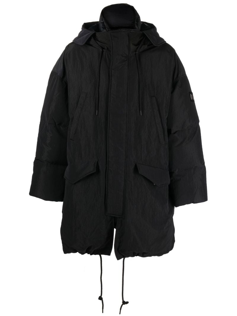 Black Long Padded Coat