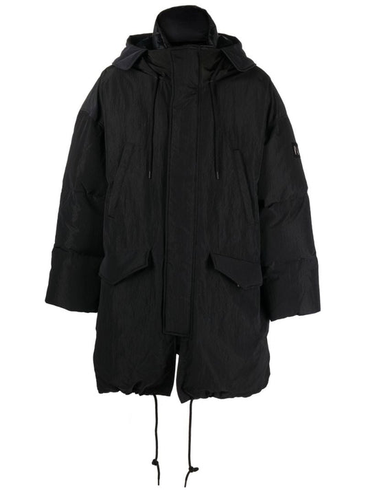Black Long Padded Coat