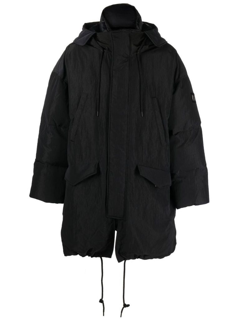 Black Long Padded Coat