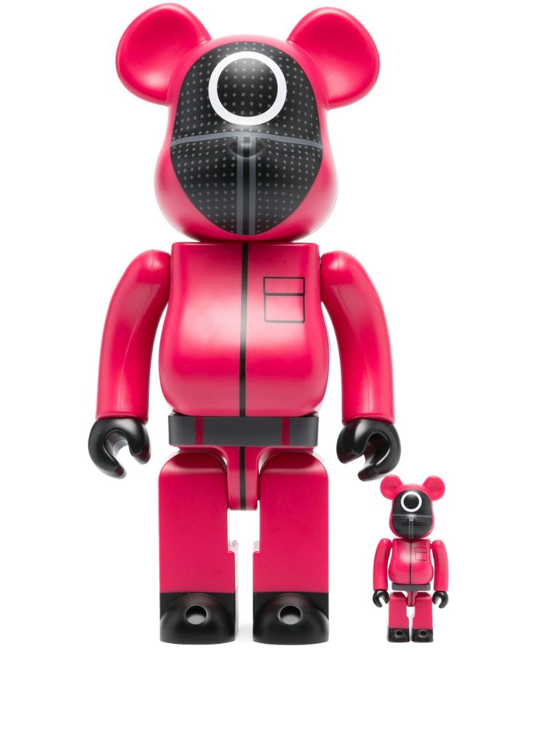 Pink Be@rbrick Squid Game 100% and 400% Figure Set