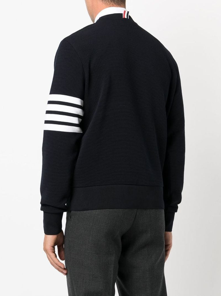 Blue 4-bar Cotton Sweatshirt