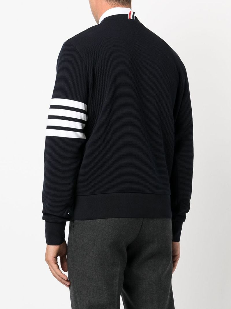 Blue 4-bar Cotton Sweatshirt