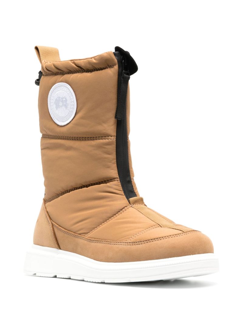 Neutral Cypress Fold Over Quilted Boots