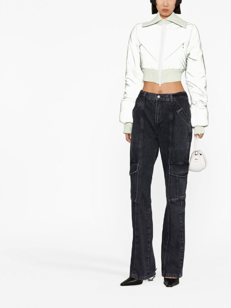 Green Bunny Cropped Ski Jacket