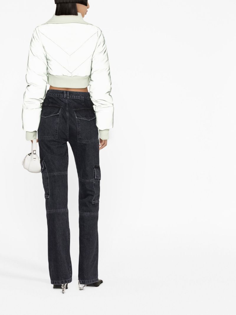 Green Bunny Cropped Ski Jacket