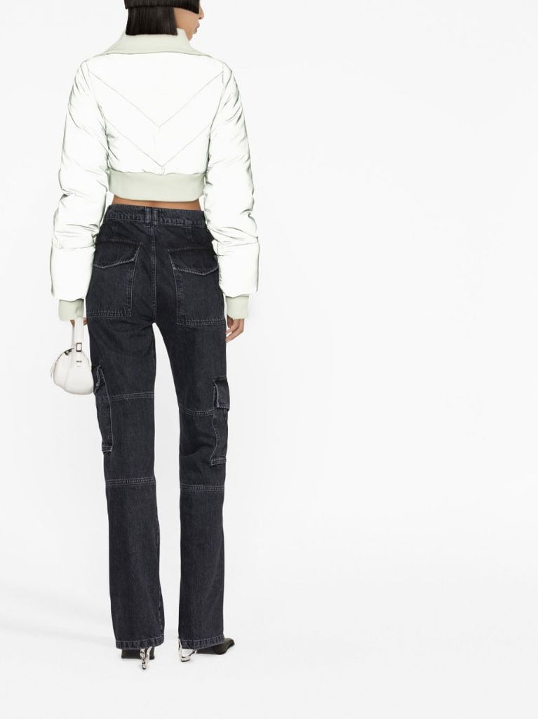 Green Bunny Cropped Ski Jacket