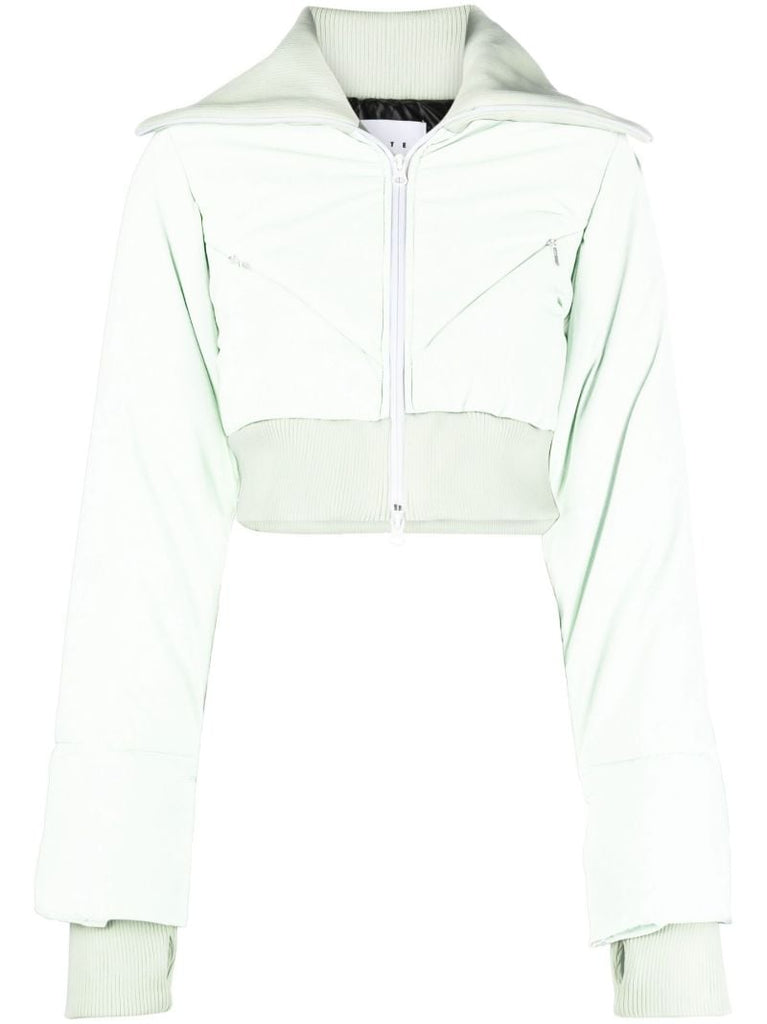 Green Bunny Cropped Ski Jacket