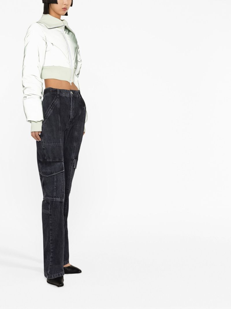 Green Bunny Cropped Ski Jacket