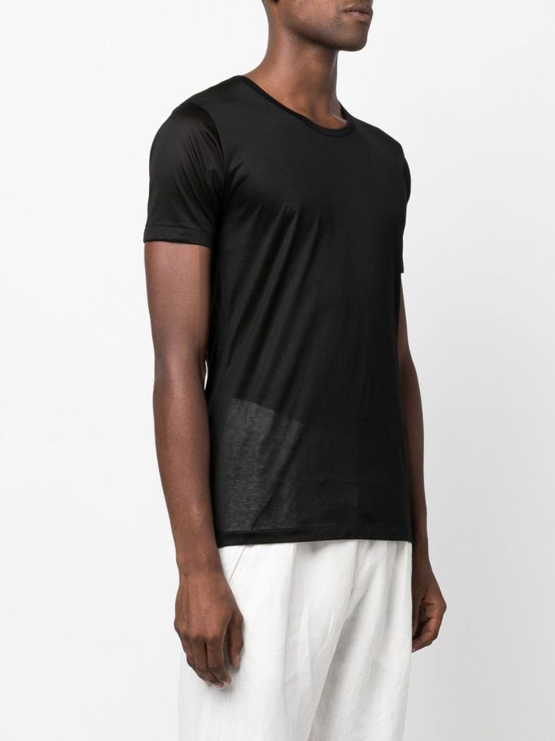 Black Crew Neck Cotton T-shirt