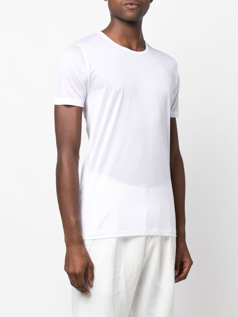 White Crew Neck Cotton T-shirt