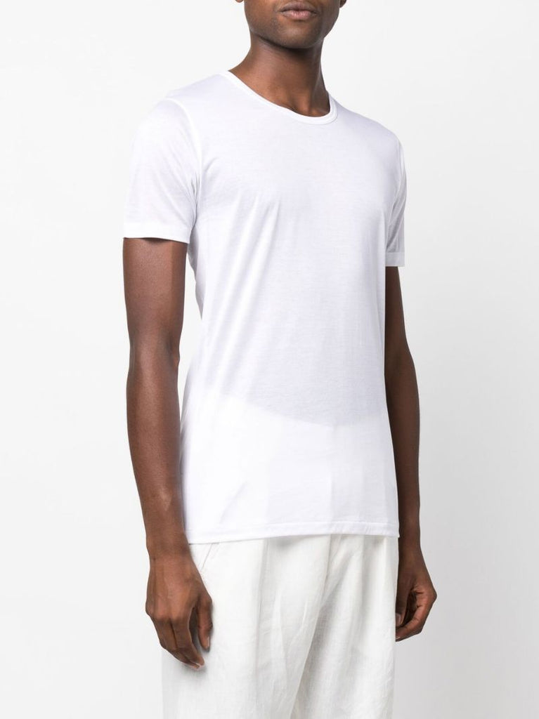 White Crew Neck Cotton T-shirt