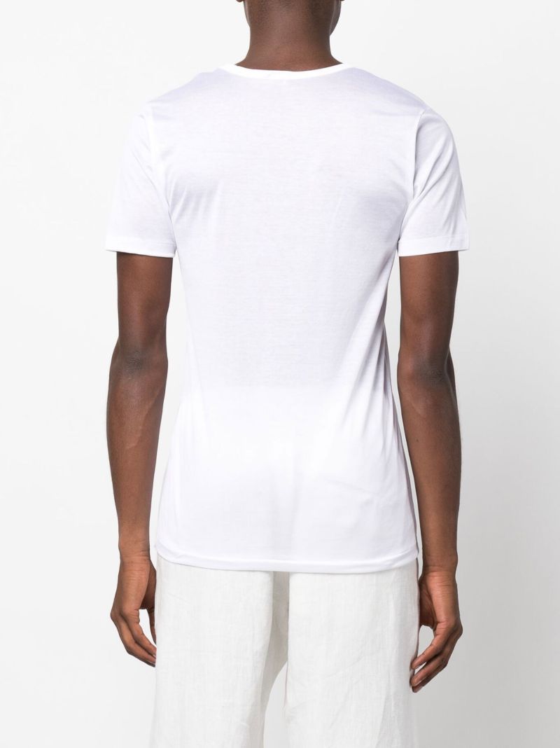 White Crew Neck Cotton T-shirt