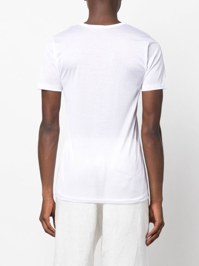 White Crew Neck Cotton T-shirt
