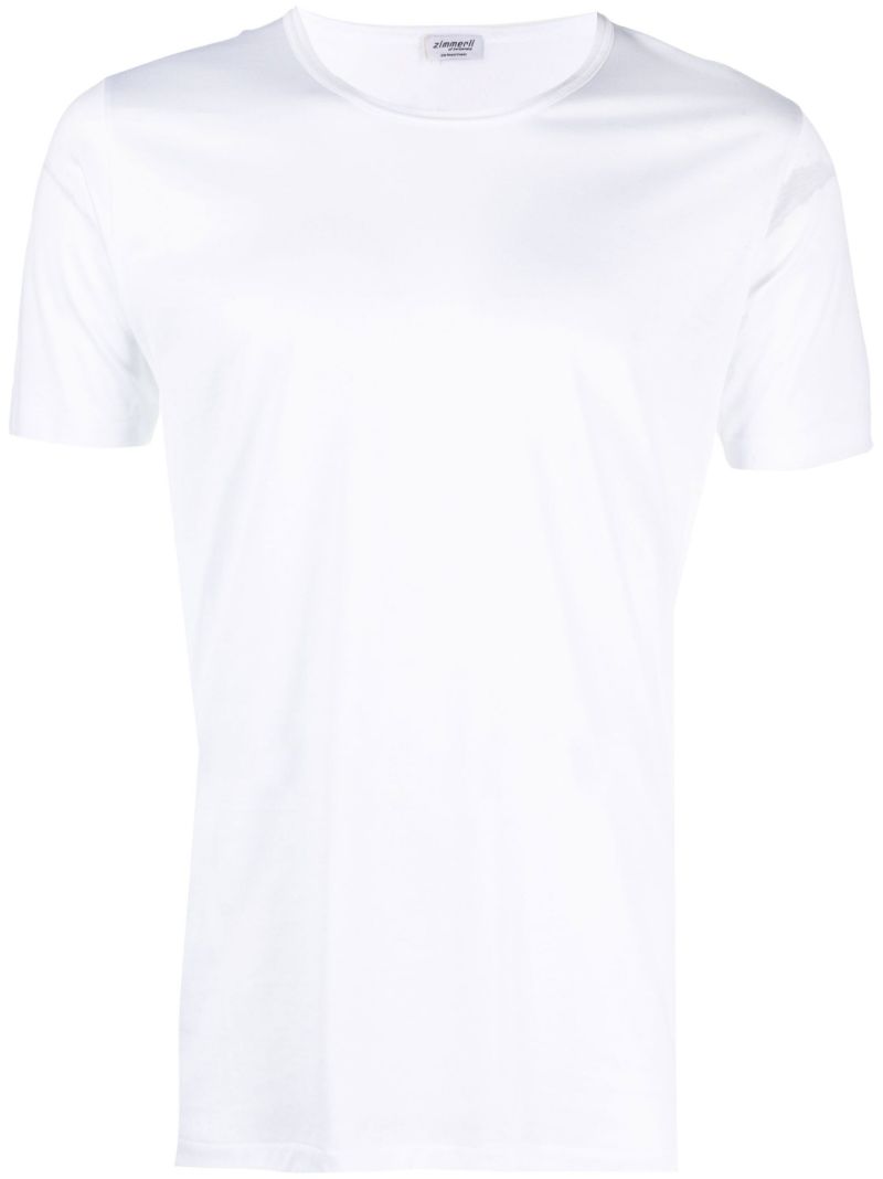White Crew Neck Cotton T-shirt
