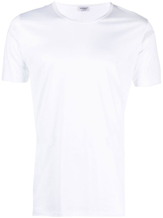 White Crew Neck Cotton T-shirt