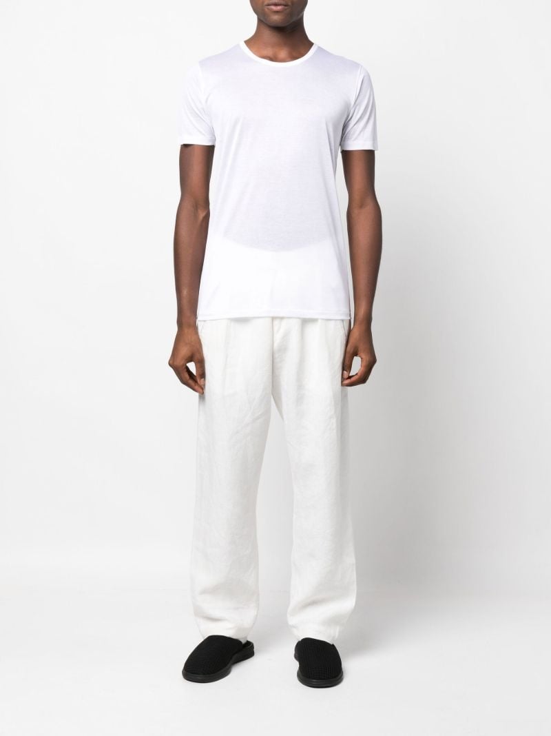 White Crew Neck Cotton T-shirt