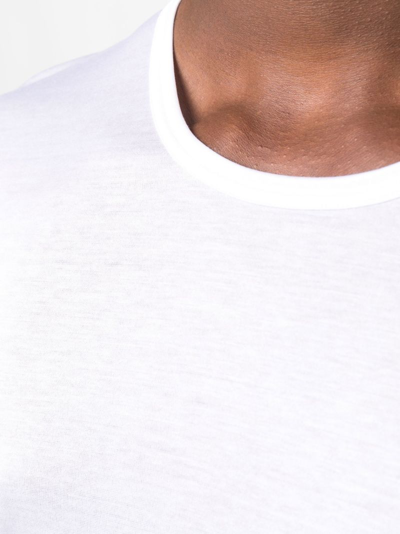 White Crew Neck Cotton T-shirt