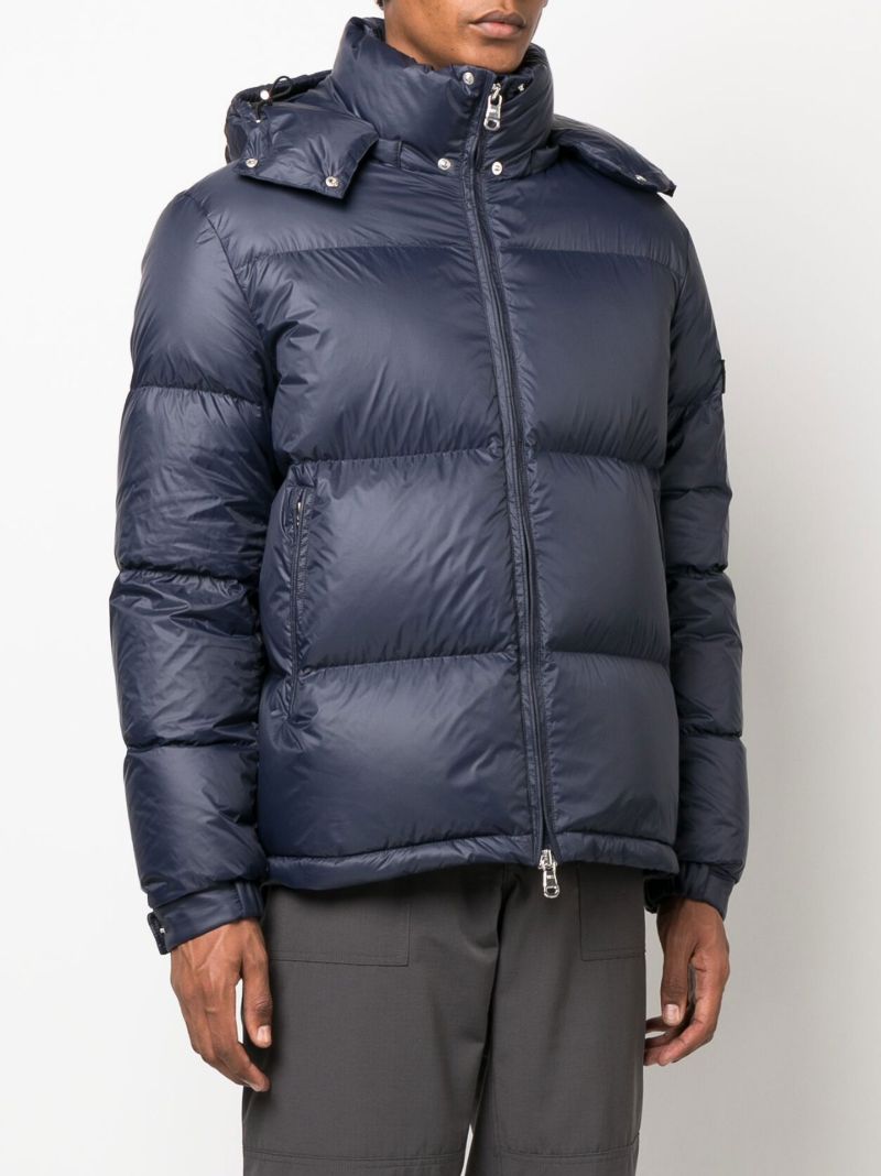 Blue Scott Hooded Puffer Jacket