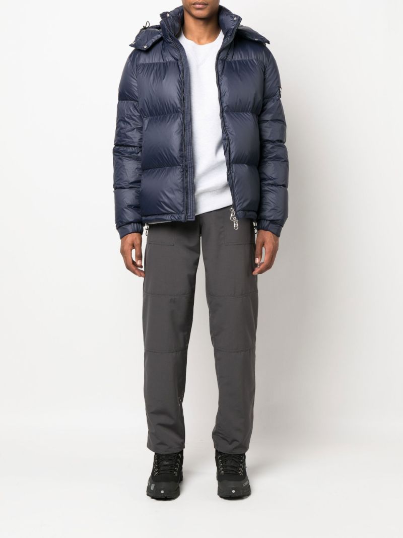 Blue Scott Hooded Puffer Jacket